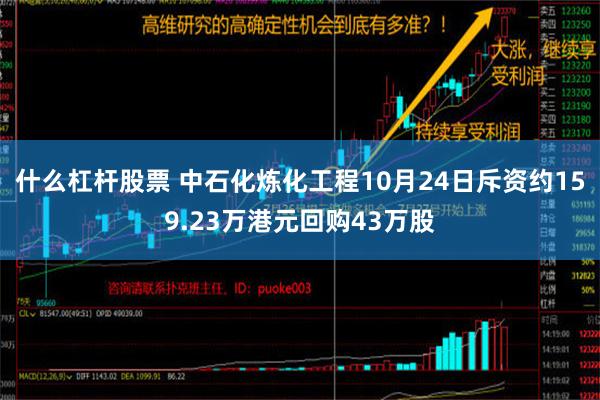 什么杠杆股票 中石化炼化工程10月24日斥资约159.23万港元回购43万股