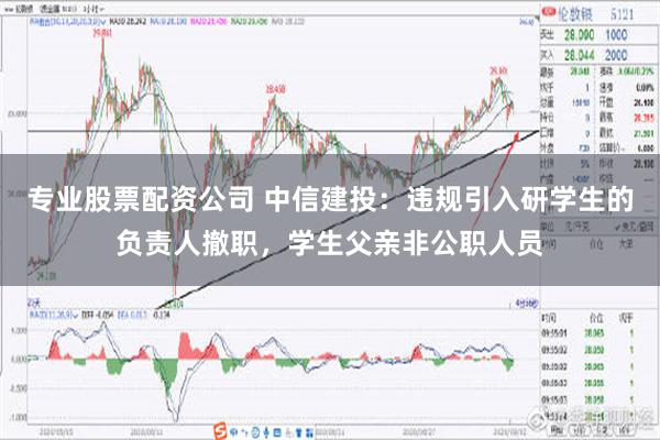 专业股票配资公司 中信建投：违规引入研学生的负责人撤职，学生父亲非公职人员