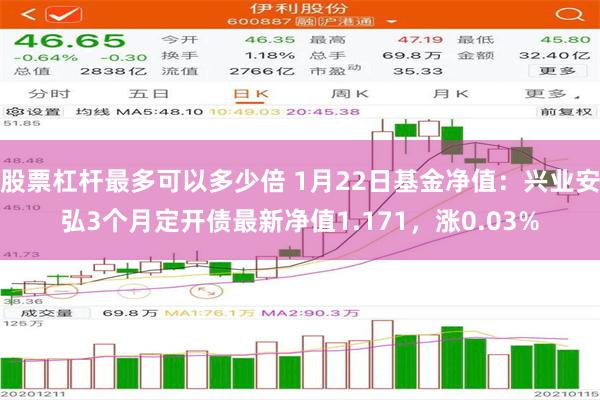 股票杠杆最多可以多少倍 1月22日基金净值：兴业安弘3个月定开债最新净值1.171，涨0.03%